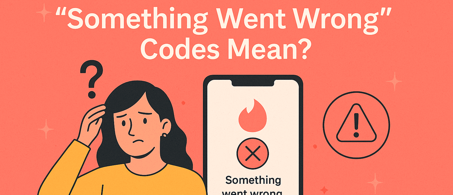 tinder quelque chose n'a pas marché codes