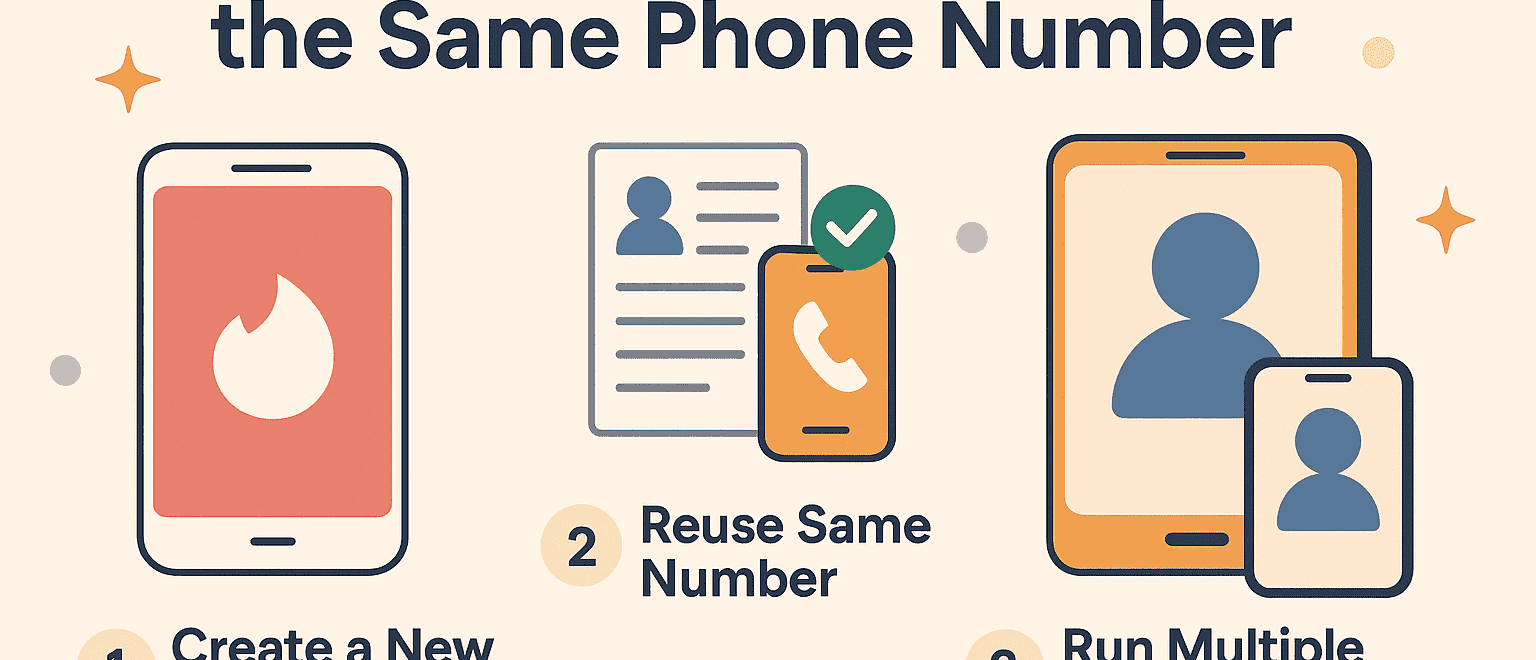 usar tinder con el mismo número de teléfono