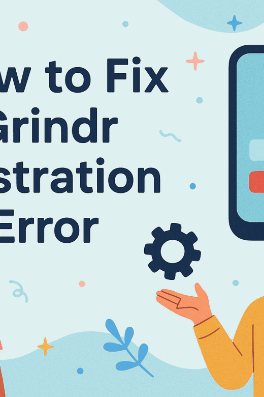 corrigir erro de registo no grindr