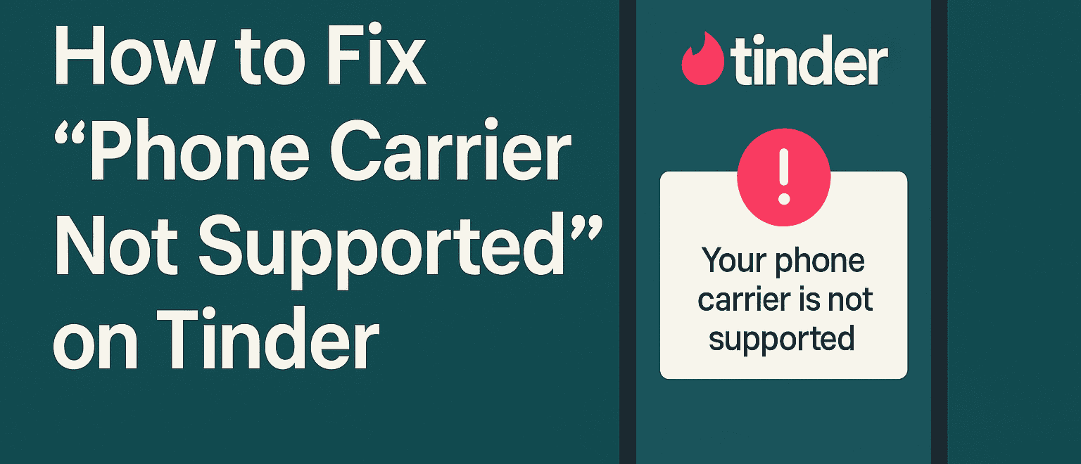 phone carrier not supported Tinder cover photo