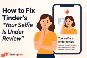 tinder account selfie under review