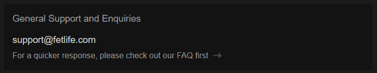 Appeal the Ban to FetLife Support