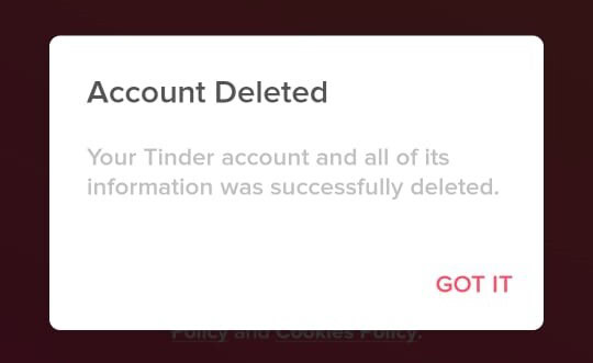 Unable to Delete Your Tinder Account on Specific Platforms