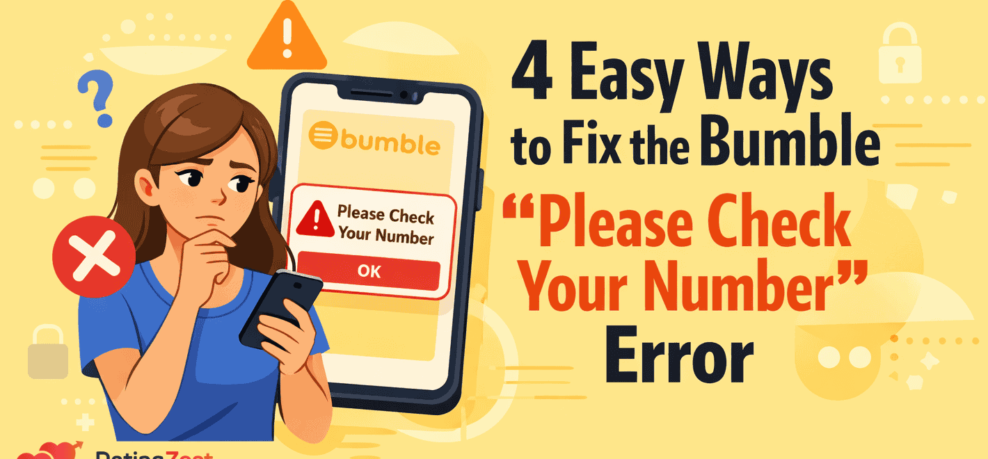 Beheben Sie den Bumble-Fehler “Bitte überprüfen Sie Ihre Nummer”.