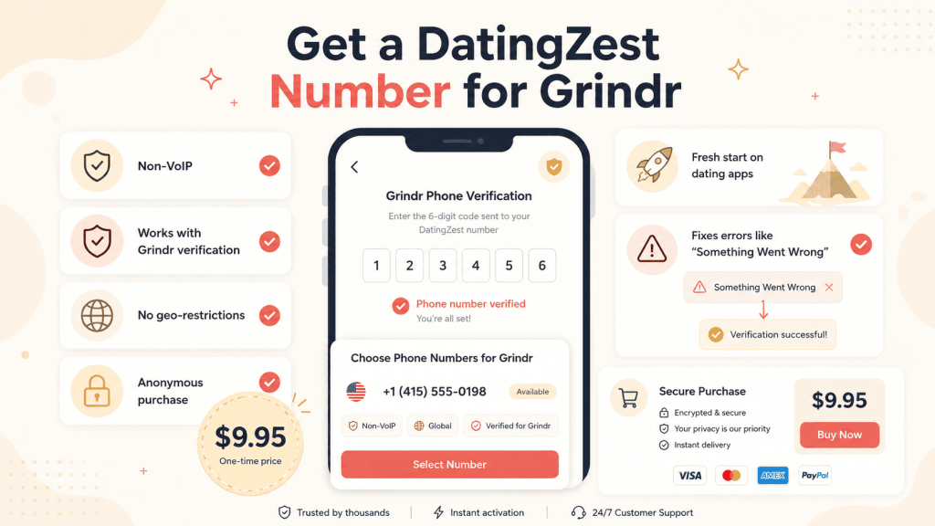 Get a DatingZest Number for Grindr