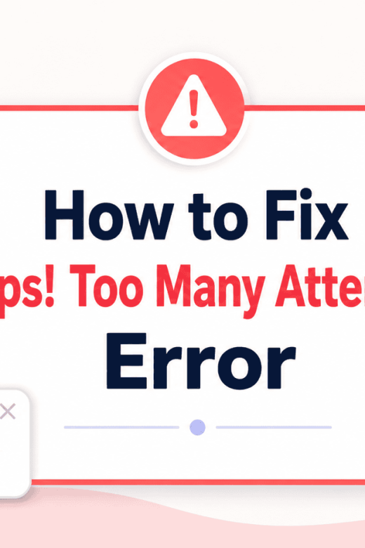 How to Fix Tind's Oops! Too Many Attempts Error